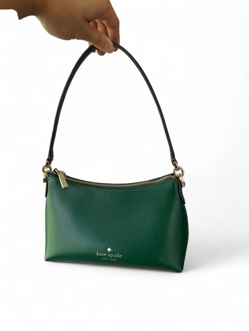 NWNT Kate Spade Green Shoulder Bag with Gold Hardware
